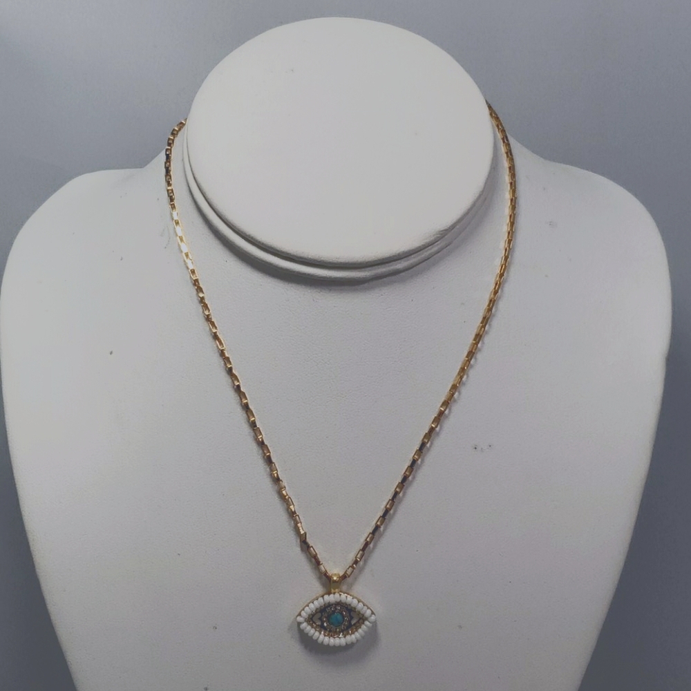 Rebecca Minkoff Evil Eye Necklace With Turquoise - Picture 3 of 7